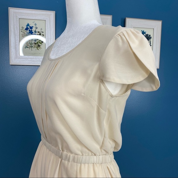 Pins & Needles Cream Tulip Sleeve Mini Dress S - Picture 11 of 13